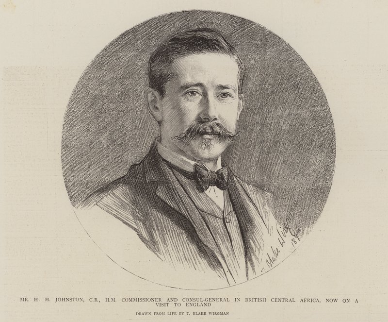 Mr H H Johnston, kommissær og generalkonsul i Britisk Sentral-Afrika, nå på besøk i England av Theodore Blake Wirgman