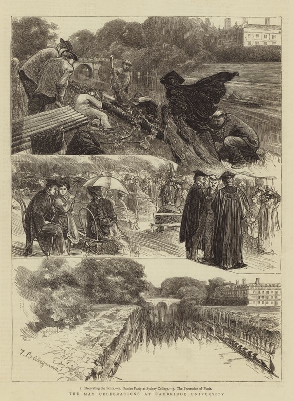 Mai-feiringen ved Cambridge University av Theodore Blake Wirgman