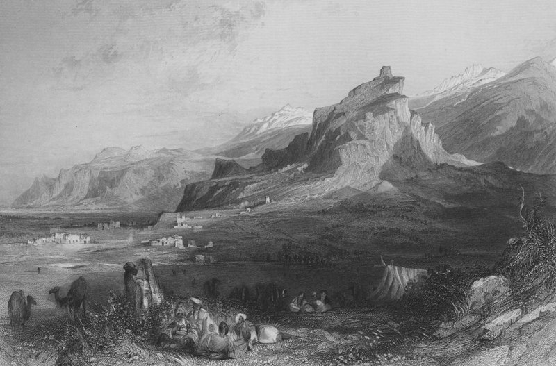 Akropolis på Sardes av Thomas Allom