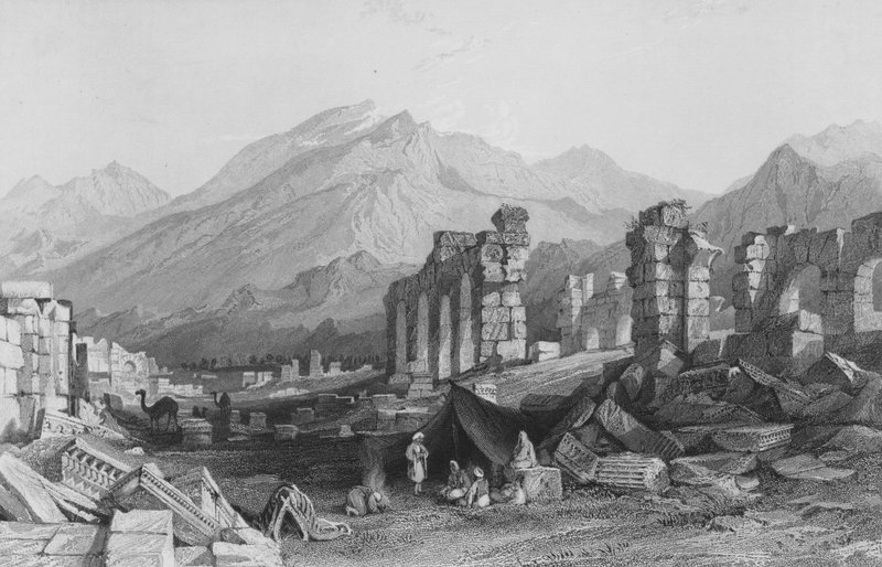 Laodikea, en av de syv kirker, Lilleasia av Thomas Allom