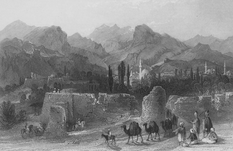 Philadelphia, kalt av tyrkerne, Allah Sher, Guds by av Thomas Allom