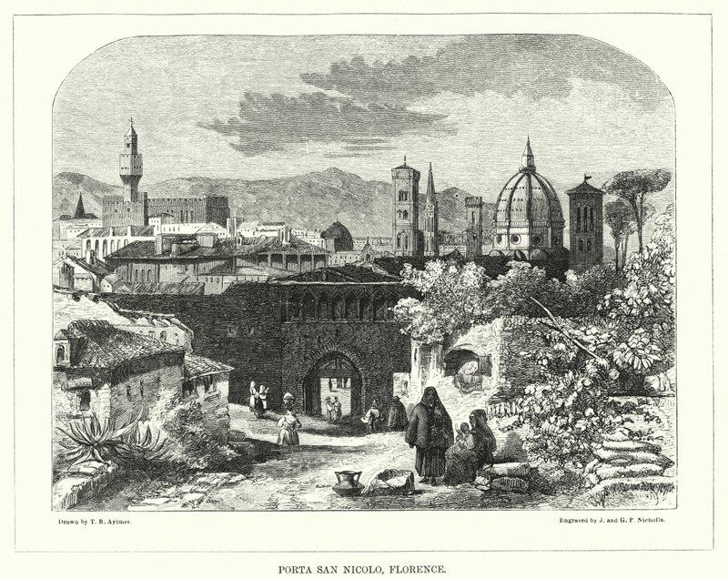 Porta San Nicolo, Firenze av Thomas Brabazon Aylmer