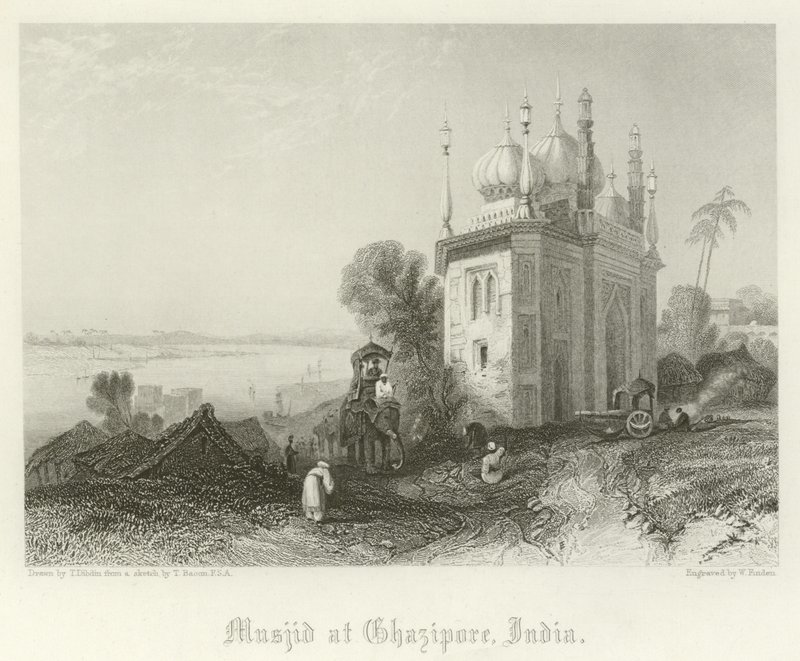 Masjid i Ghazipore, India av Thomas Colman Dibdin
