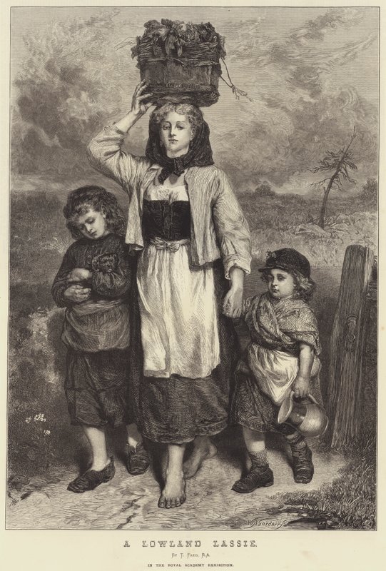 En Lowland Lassie av Thomas Faed