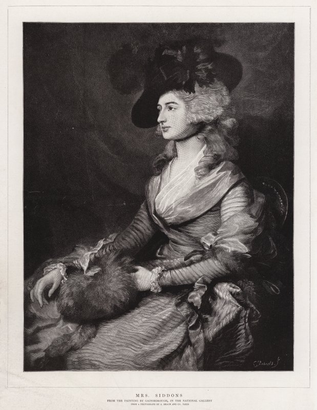 Fru Siddons av Thomas Gainsborough