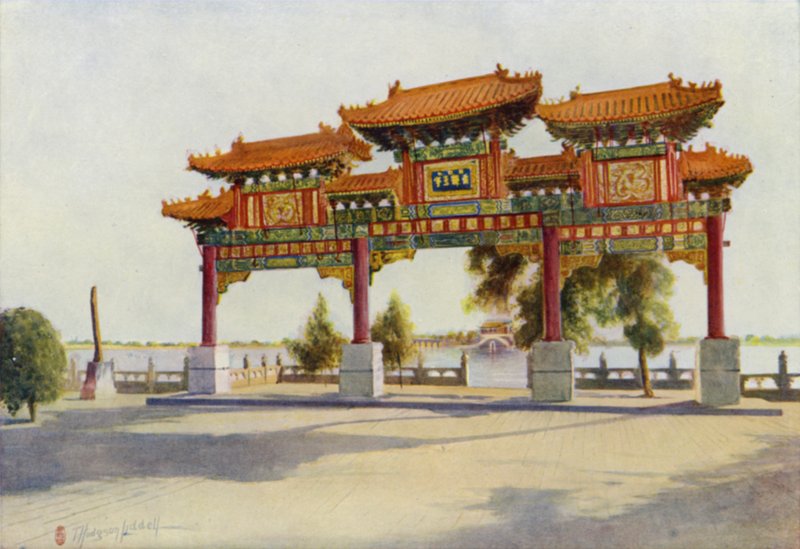 Peking, Grand Pailau, sommerpalasset av Thomas Hodgson Liddell