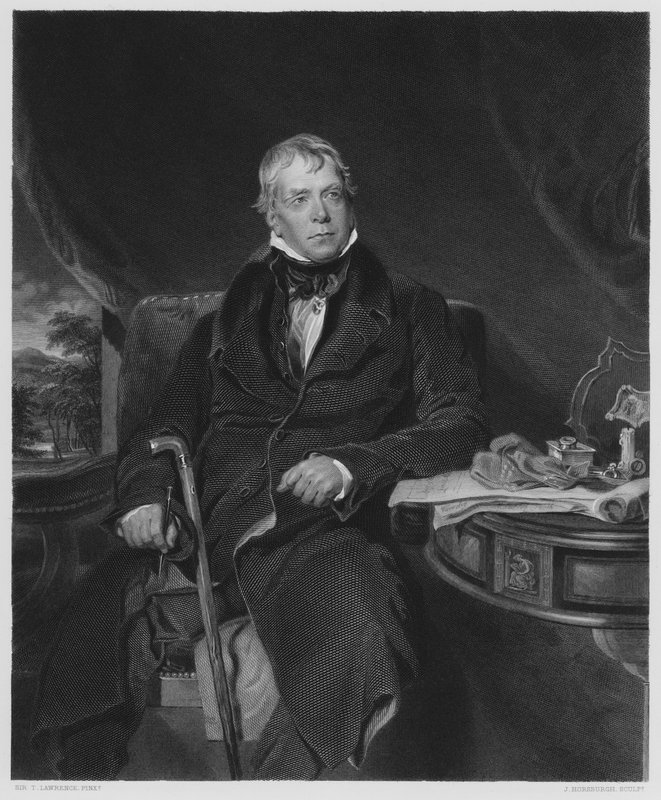 Sir Walter Scott, Baronet, fra bildet i Royal Collection av Thomas Lawrence