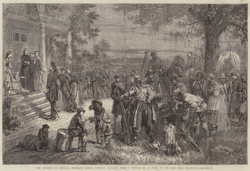 En hendelse av general Shermans mars gjennom Georgia av Thomas Nast