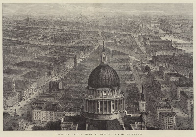 Utsikt over London fra St Paul