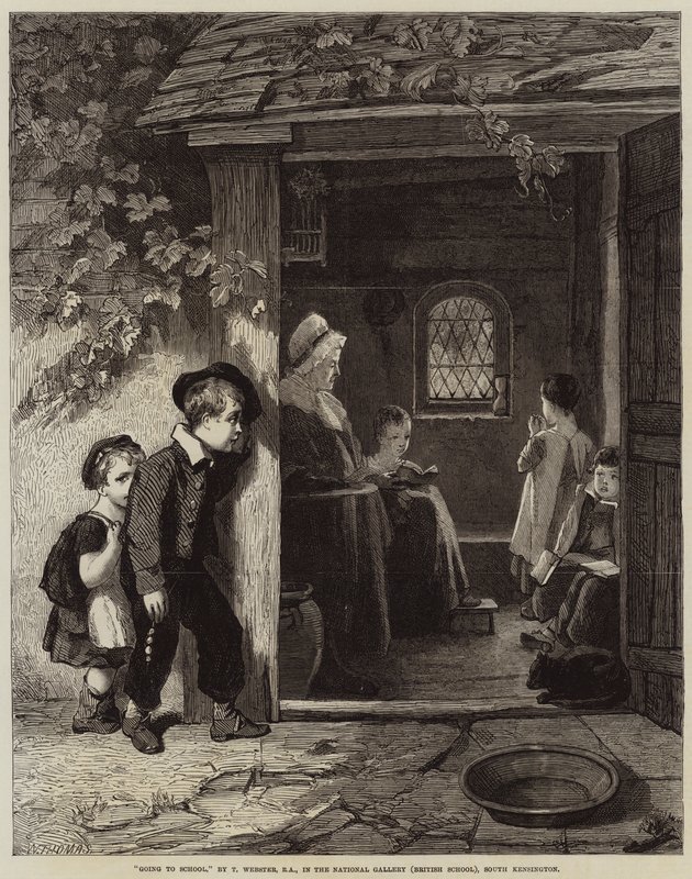 Går til skolen av Thomas Webster