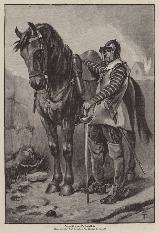 En av Cromwells Ironsides (gravering) av Thomas (after) Davidson