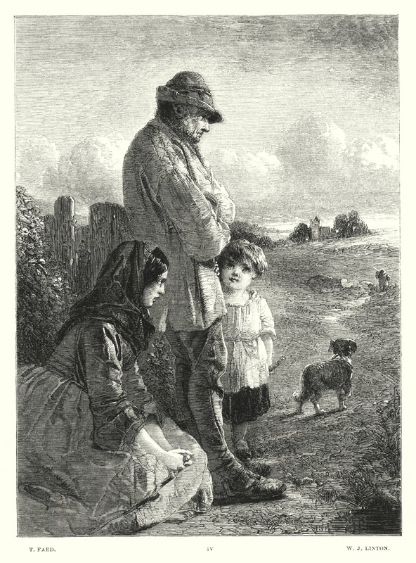 Lord Byrons barn Harold, Canto I, strofe 13 (gravering) av Thomas (after) Faed
