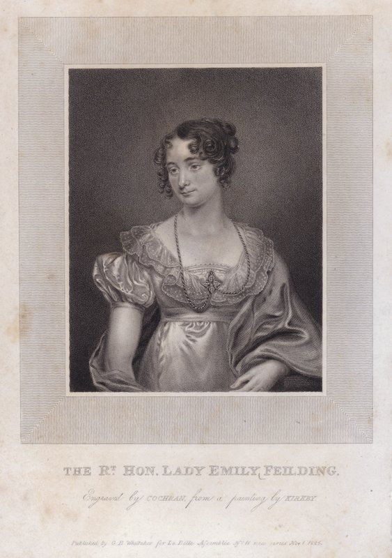 Lady Emily Feilding, fjerde barn til William Feilding, Viscount Feilding og kona Anne av Thomas (after) Kirkby