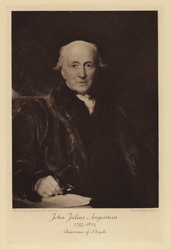 John Julius Angerstein, styreleder i Lloyd