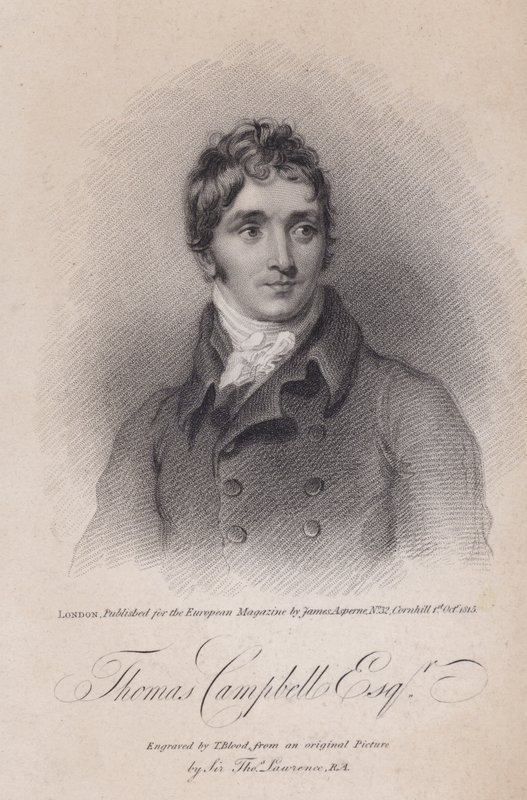 Thomas Campbell , skotsk poet av Thomas (after) Lawrence