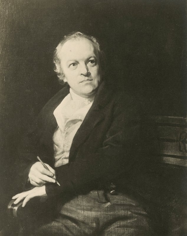 William Blake , engelsk poet og kunstner (litho) av Thomas (after) Phillips
