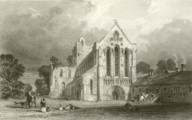 Lanercost Priory, Cumberland av Thomas Allom