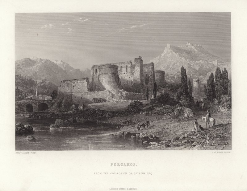 Pergamos, Tyrkia av Thomas Allom