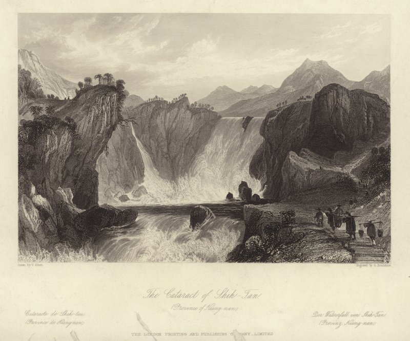 Katarakten til Shih Tan av Thomas Allom