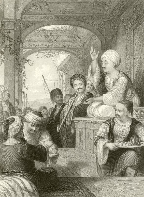Medak, eller østlig historieforteller av Thomas Allom