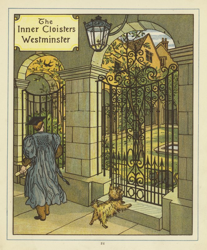 The Inner Cloisters of Westminster av Thomas Crane