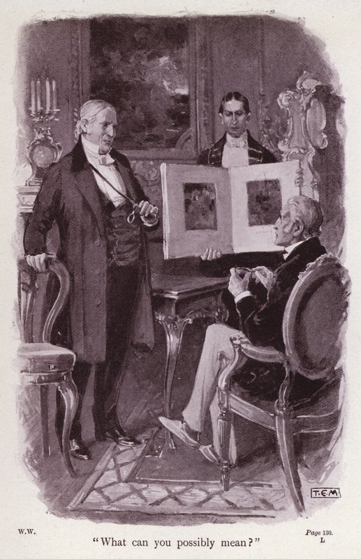 Illustrasjon for The Woman In White av Wilkie Collins (litho) av Thomas Eyre Macklin
