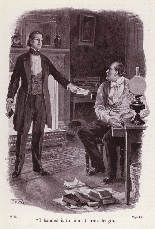 Illustrasjon for The Woman In White av Wilkie Collins (litho) av Thomas Eyre Macklin