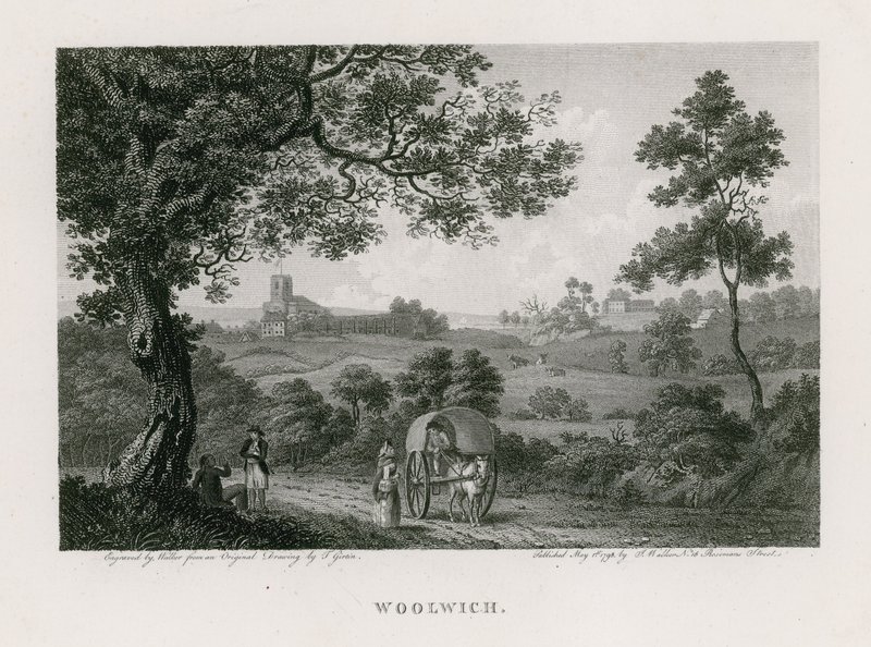 Utsikt over Woolwich av Thomas Girtin