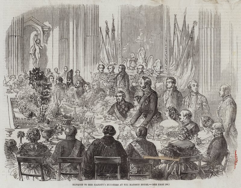Bankett til Hennes Majestets ministre i Mansion House av Thomas Harrington Wilson