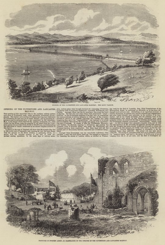 Åpning av Ulverstone og Lancaster Railway av Thomas Harrington Wilson