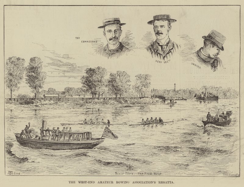 West-End Amateur Roing Association Regatta av Thomas Harrington Wilson