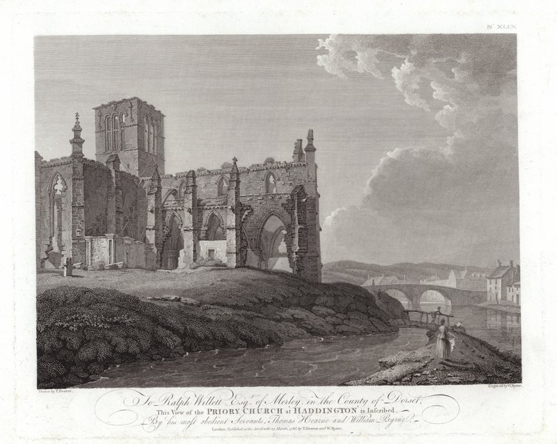 Priory Church i Haddington av Thomas Hearne