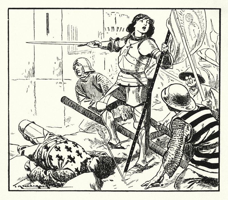 Jeanne d#39;Arc (lito) av Thomas Heath Robinson