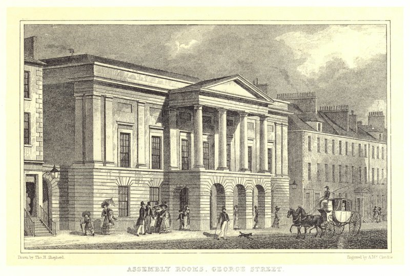 Forsamlingsrom, George Street (gravering) av Thomas Hosmer (after) Shepherd