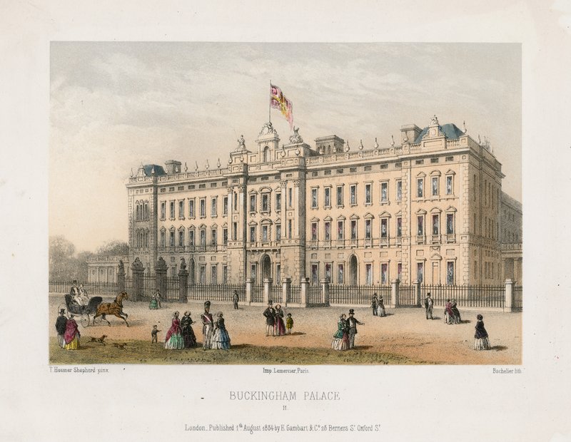 Buckingham Palace av Thomas Hosmer Shepherd