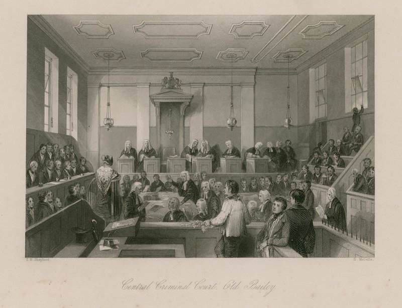 Central Criminal Court, Old Bailey av Thomas Hosmer Shepherd