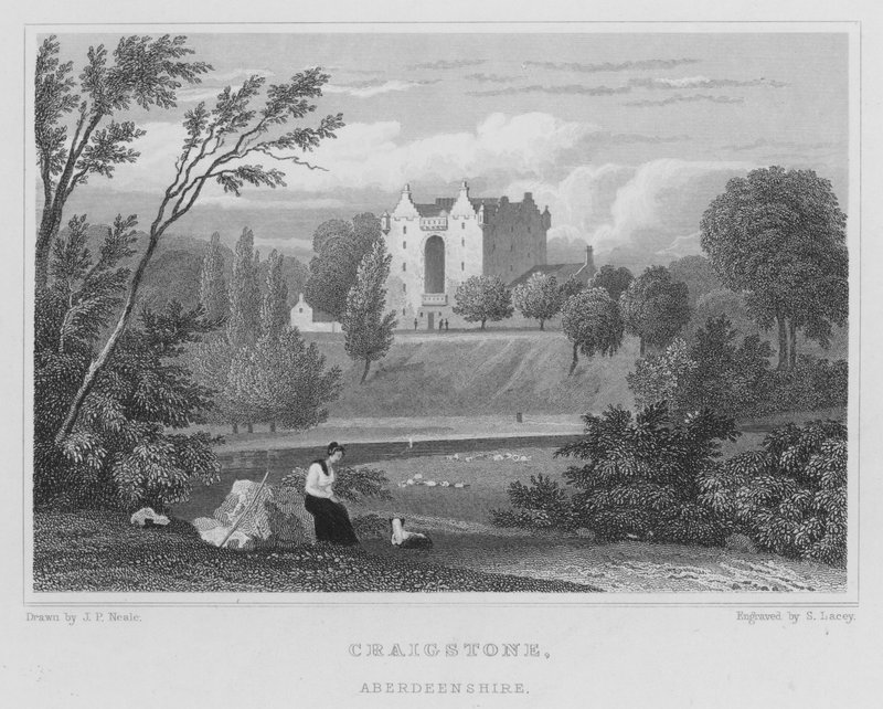 Craigstone, Aberdeenshire (gravering) av Thomas Hosmer Shepherd