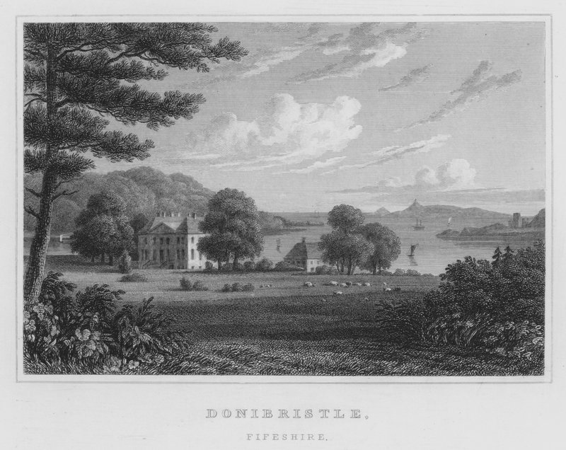 Donibristle, Fifeshire (gravering) av Thomas Hosmer Shepherd
