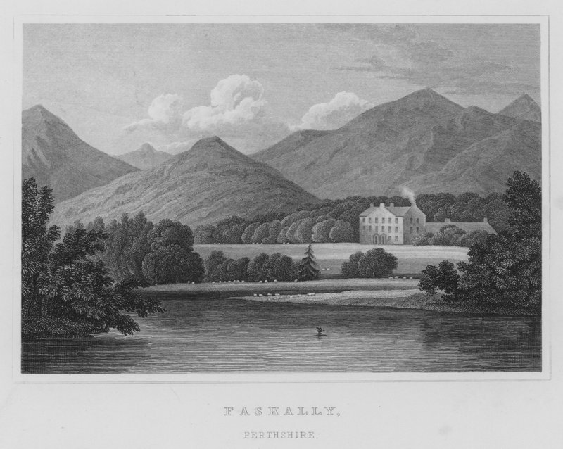 Faskally, Perthshire (gravering) av Thomas Hosmer Shepherd