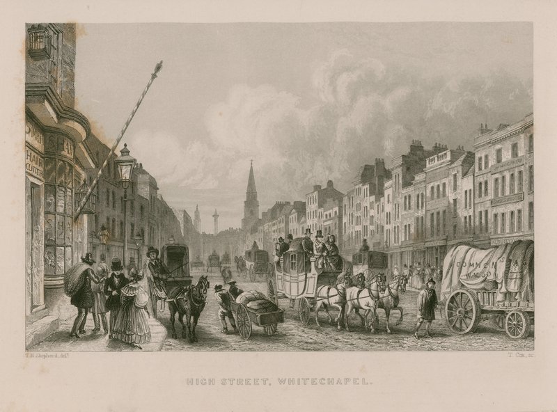 High street i Whitechapel av Thomas Hosmer Shepherd