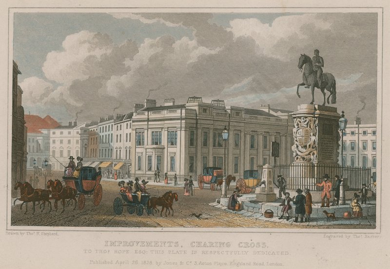 Forbedringer, Charing Cross, London av Thomas Hosmer Shepherd