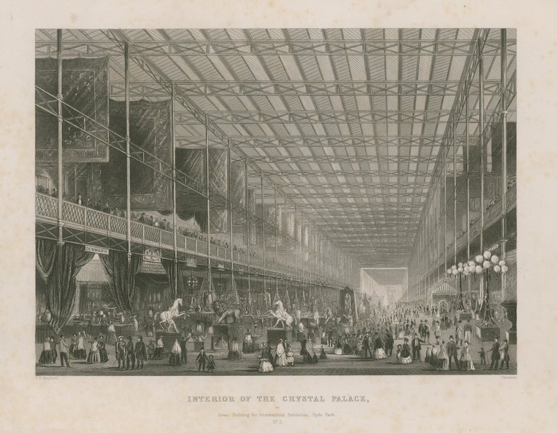 Interiør av den store utstillingen, 1851 av Thomas Hosmer Shepherd