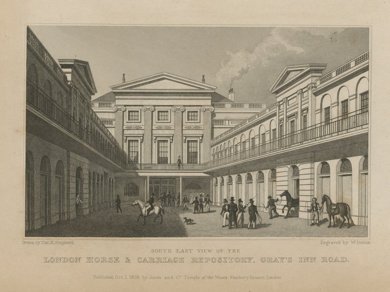 London Horse and Carriage Repository av Thomas Hosmer Shepherd