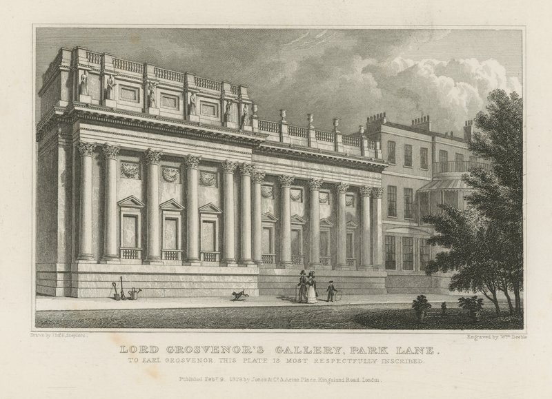 Lord Grosvenors Gallery på Park Lane av Thomas Hosmer Shepherd