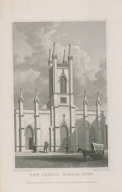 Ny kirke i Somers Town av Thomas Hosmer Shepherd