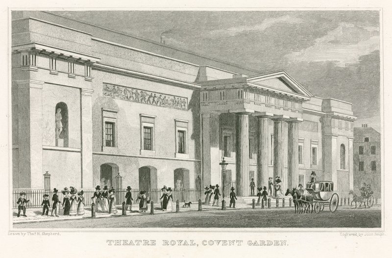 Royal Theatre, Covent Garden; av Thomas Hosmer Shepherd