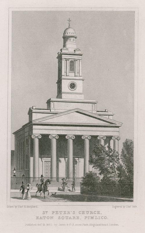 Peterskirken, Eaton Square, Pimlico av Thomas Hosmer Shepherd