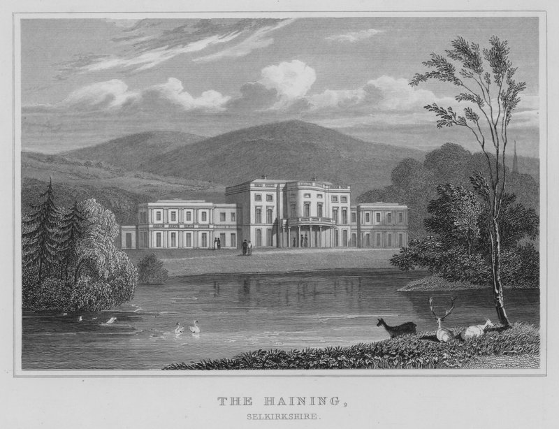 The Haining, Selkirkshire (gravering) av Thomas Hosmer Shepherd