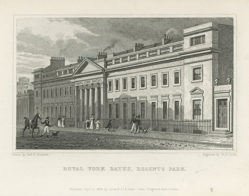 The Royal York Baths på York Terrace av Thomas Hosmer Shepherd