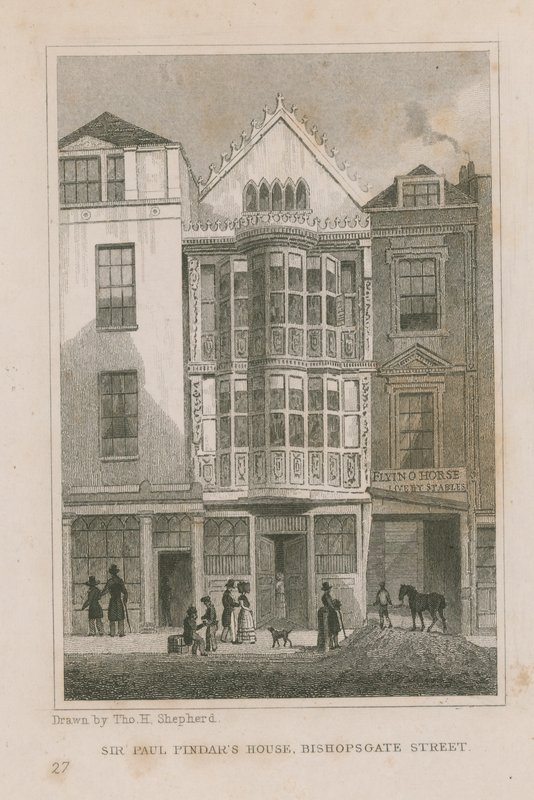 Hjemmet til Sir Paul Pindar av Thomas Hosmer Shepherd